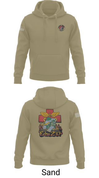 Hoodie, Echo Company 232nd battalion, Army, Teamtime, Team time, sublimation, custom sports apparel, team uniforms, spirit wear, spiritwear, sports uniforms, custom shirts, team store, custom team store, fundraiser sports, apparel fundraiser