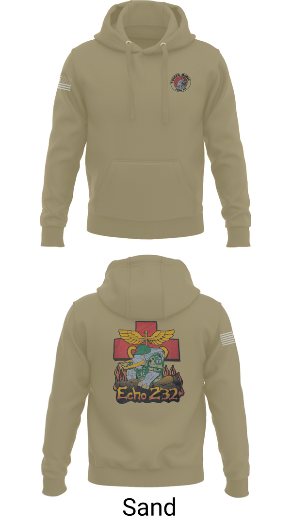 Hoodie, Echo Company 232nd battalion, Army, Teamtime, Team time, sublimation, custom sports apparel, team uniforms, spirit wear, spiritwear, sports uniforms, custom shirts, team store, custom team store, fundraiser sports, apparel fundraiser