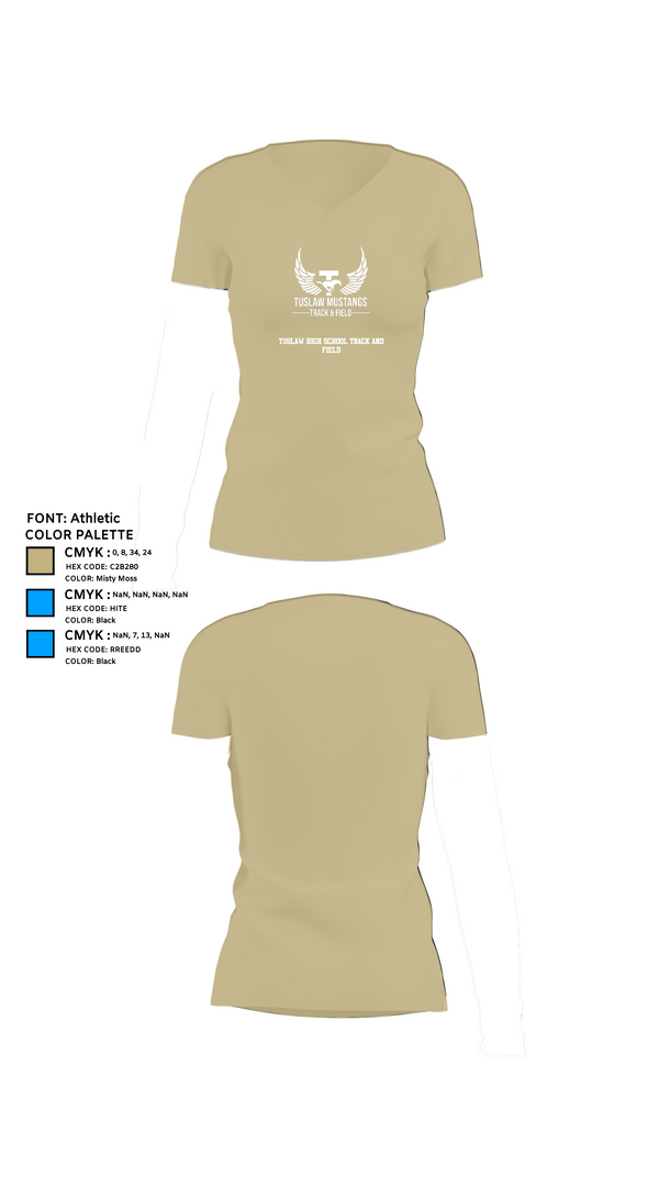Womens Short Sleeve Vneck Shirt, Tuslaw High School Track and Field, Track & Field, Teamtime, Team time, sublimation, custom sports apparel, team uniforms, spirit wear, spiritwear, sports uniforms, custom shirts, team store, custom team store, fundraiser sports, apparel fundraiser