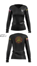 837 TRS Rhinos 90584880 Women's Long Sleeve V-neck Shirt - 8