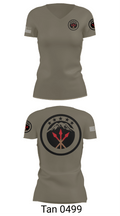 593rd esc 84588432 Women's Short Sleeve V-neck Shirt - 68
