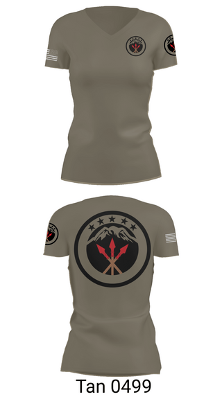 Womens Short Sleeve Vneck Shirt, 593rd esc, , Teamtime, Team time, sublimation, custom sports apparel, team uniforms, spirit wear, spiritwear, sports uniforms, custom shirts, team store, custom team store, fundraiser sports, apparel fundraiser