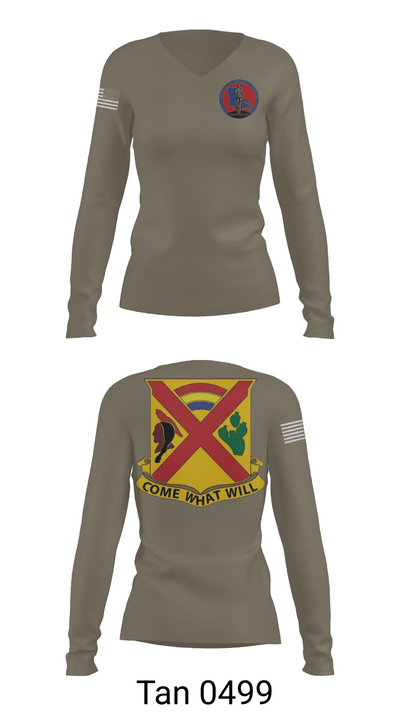 Charley troop 2-108 CAV 33316254 Women's Long Sleeve V-neck Shirt - 73
