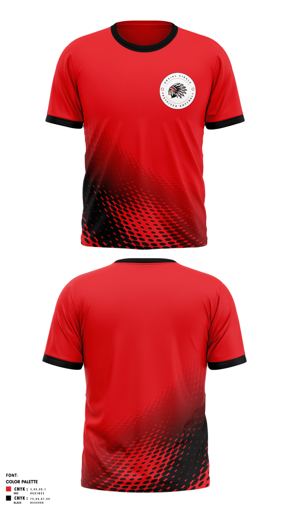 Short Sleeve Performance Shirt, Social Circle Middle School Softball, Softball, Teamtime, Team time, sublimation, custom sports apparel, team uniforms, spirit wear, spiritwear, sports uniforms, custom shirts, team store, custom team store, fundraiser sports, apparel fundraiser