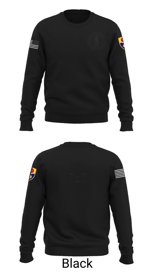 Crew Neck Sweatshirt, 132d MRBC, 579th EN BN, 49th MP DIV, , Teamtime, Team time, sublimation, custom sports apparel, team uniforms, spirit wear, spiritwear, sports uniforms, custom shirts, team store, custom team store, fundraiser sports, apparel fundraiser