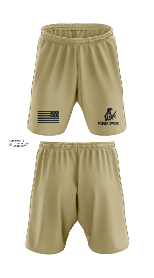 Athletic Shorts With Pockets, Modern Sword, , Teamtime, Team time, sublimation, custom sports apparel, team uniforms, spirit wear, spiritwear, sports uniforms, custom shirts, team store, custom team store, fundraiser sports, apparel fundraiser