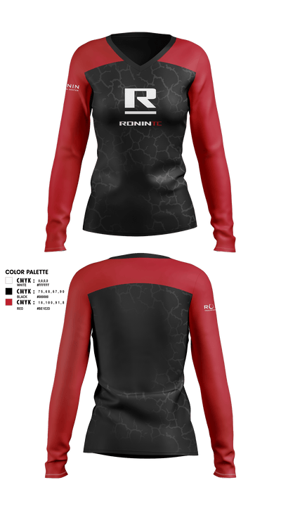 Ronin TC Women's Long Sleeve V-neck Shirt - 2