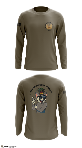 Long Sleeve Performance Shirt, MWOBC 001-25, Army, Teamtime, Team time, sublimation, custom sports apparel, team uniforms, spirit wear, spiritwear, sports uniforms, custom shirts, team store, custom team store, fundraiser sports, apparel fundraiser