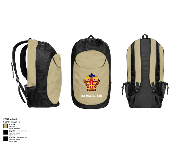 Gear Bag, USA MEDDAC KAHC, Army, Teamtime, Team time, sublimation, custom sports apparel, team uniforms, spirit wear, spiritwear, sports uniforms, custom shirts, team store, custom team store, fundraiser sports, apparel fundraiser