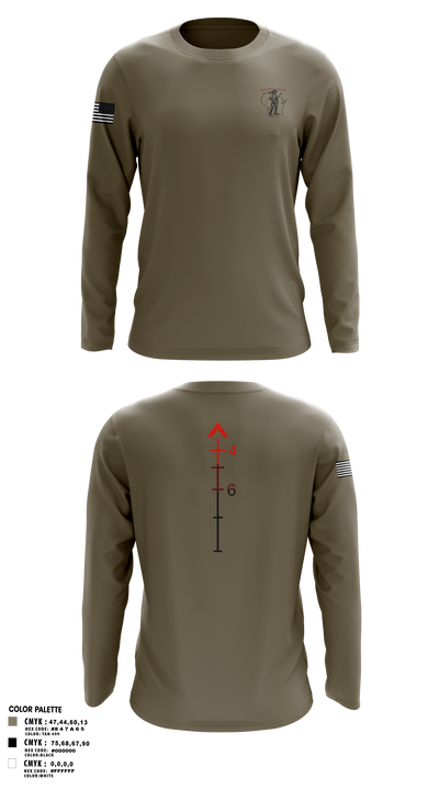WIARNG Marksmanship 12854544 Long Sleeve Performance Shirt 105