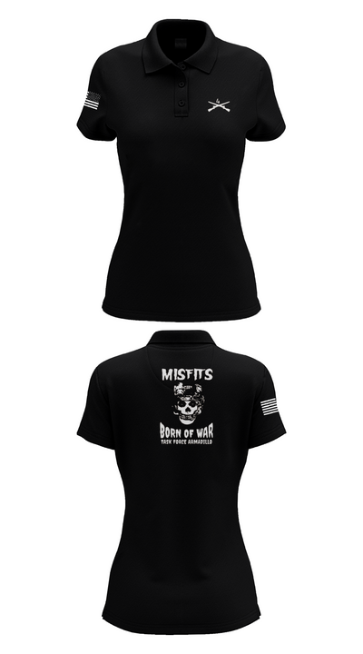 4th platoon misfits 6678865 Women's Short Sleeve Performance Polo  - 35