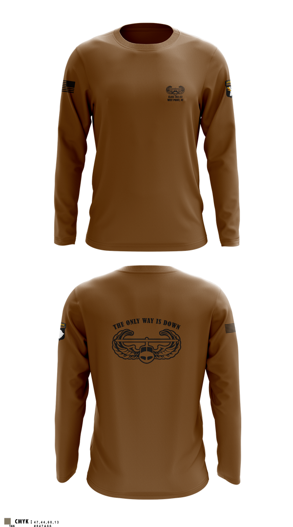 Long Sleeve Performance Shirt, AASLT 10-25 Ft. Campbell, Kentucky, , Teamtime, Team time, sublimation, custom sports apparel, team uniforms, spirit wear, spiritwear, sports uniforms, custom shirts, team store, custom team store, fundraiser sports, apparel fundraiser