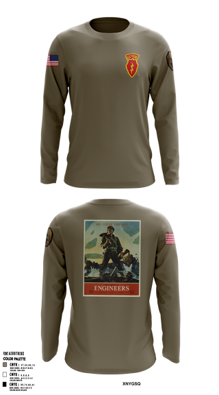 Long Sleeve Performance Shirt, 77th CEC-I, , Teamtime, Team time, sublimation, custom sports apparel, team uniforms, spirit wear, spiritwear, sports uniforms, custom shirts, team store, custom team store, fundraiser sports, apparel fundraiser