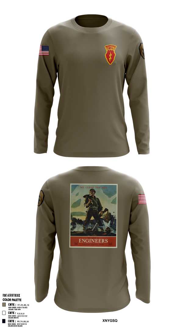 Long Sleeve Performance Shirt, 77th CEC-I, , Teamtime, Team time, sublimation, custom sports apparel, team uniforms, spirit wear, spiritwear, sports uniforms, custom shirts, team store, custom team store, fundraiser sports, apparel fundraiser