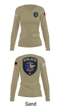 Cypress- Fairbanks ISD Police Department 56419862 Women's Long Sleeve V-neck Shirt - 92