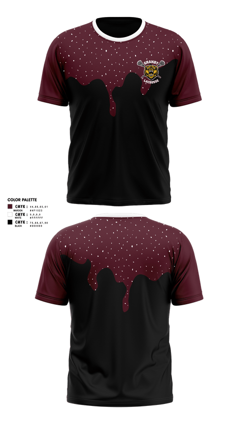 Short Sleeve Performance Shirt, Granby Youth Lacrosse, Men's Lacrosse, Teamtime, Team time, sublimation, custom sports apparel, team uniforms, spirit wear, spiritwear, sports uniforms, custom shirts, team store, custom team store, fundraiser sports, apparel fundraiser