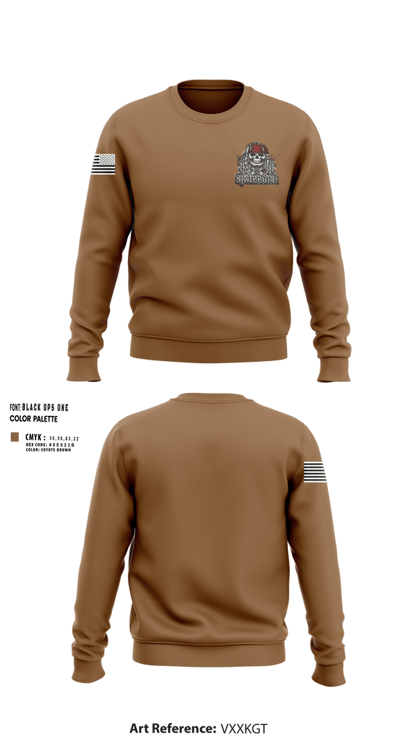Crew Neck Sweatshirt, 809tH MRBC 1st PLT 2nd SEC Sparrows, , Teamtime, Team time, sublimation, custom sports apparel, team uniforms, spirit wear, spiritwear, sports uniforms, custom shirts, team store, custom team store, fundraiser sports, apparel fundraiser