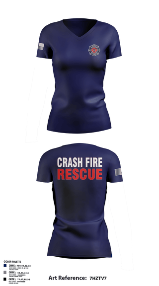 Womens Short Sleeve Vneck Shirt, ISA Air base Fire Dept., Fire Department, Teamtime, Team time, sublimation, custom sports apparel, team uniforms, spirit wear, spiritwear, sports uniforms, custom shirts, team store, custom team store, fundraiser sports, apparel fundraiser