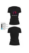 Charley troop 2-108 CAV 33316254 Women's Short Sleeve V-neck Shirt - 23