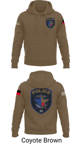 Hoodie, Cypress- Fairbanks ISD Police Department, Police, Teamtime, Team time, sublimation, custom sports apparel, team uniforms, spirit wear, spiritwear, sports uniforms, custom shirts, team store, custom team store, fundraiser sports, apparel fundraiser