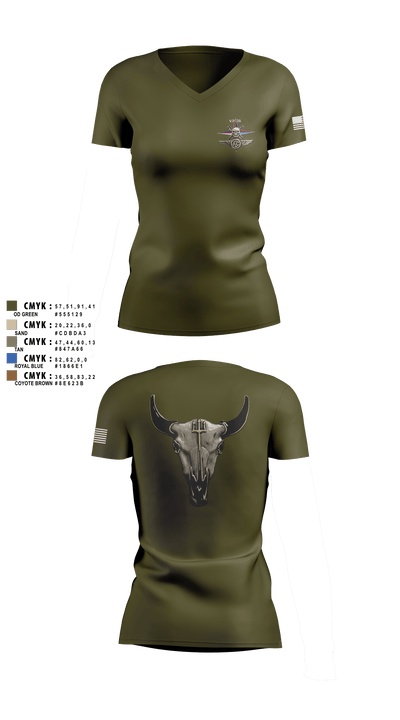 VP-26 Aircrew Association 18137881 Women's Short Sleeve V-neck Shirt - 7 (1)