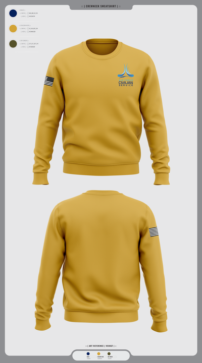 9th Civil Engineer Squadron 89211458 Crew Neck Sweatshirt - 2