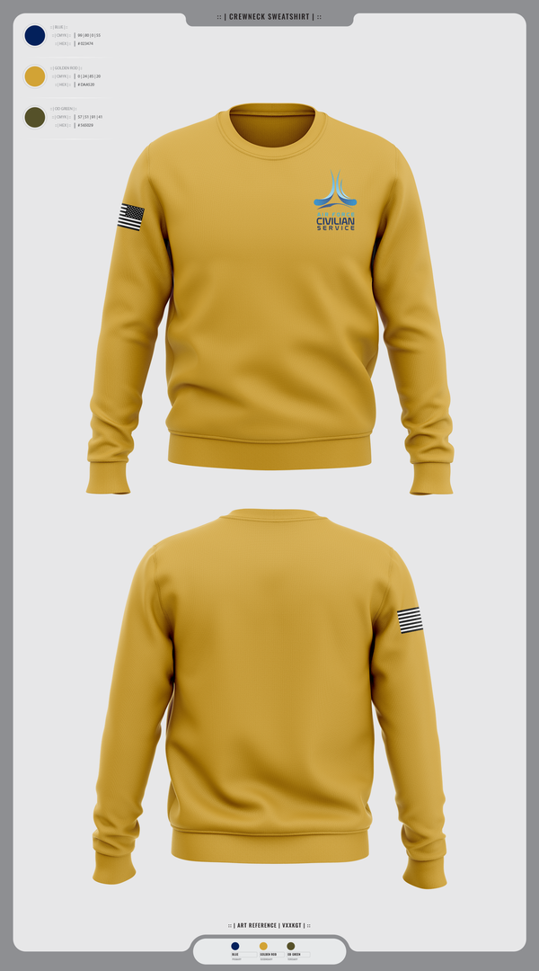 Crew Neck Sweatshirt, 9th Civil Engineer Squadron, , Teamtime, Team time, sublimation, custom sports apparel, team uniforms, spirit wear, spiritwear, sports uniforms, custom shirts, team store, custom team store, fundraiser sports, apparel fundraiser