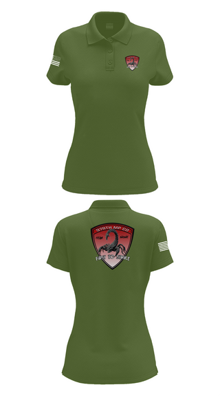 Womens Short Sleeve Performance Polo, 978th Military Police Company, , Teamtime, Team time, sublimation, custom sports apparel, team uniforms, spirit wear, spiritwear, sports uniforms, custom shirts, team store, custom team store, fundraiser sports, apparel fundraiser