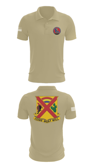Short Sleeve Performance Polo, Charley troop 2-108 CAV, , Teamtime, Team time, sublimation, custom sports apparel, team uniforms, spirit wear, spiritwear, sports uniforms, custom shirts, team store, custom team store, fundraiser sports, apparel fundraiser