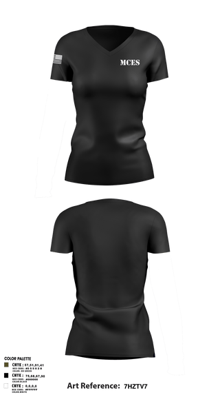 Womens Short Sleeve Vneck Shirt, MCES, , Teamtime, Team time, sublimation, custom sports apparel, team uniforms, spirit wear, spiritwear, sports uniforms, custom shirts, team store, custom team store, fundraiser sports, apparel fundraiser