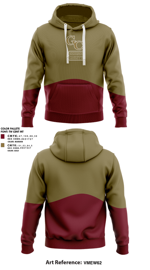 Hoodie, George County Middle School Track and Field, Track & Field, Teamtime, Team time, sublimation, custom sports apparel, team uniforms, spirit wear, spiritwear, sports uniforms, custom shirts, team store, custom team store, fundraiser sports, apparel fundraiser