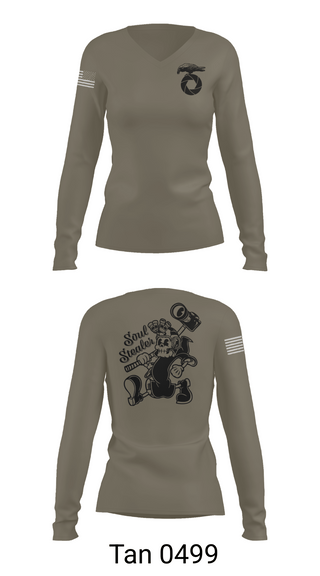 Womens Long Sleeve Vneck Shirt, MCAGCC COMMSTRAT, , Teamtime, Team time, sublimation, custom sports apparel, team uniforms, spirit wear, spiritwear, sports uniforms, custom shirts, team store, custom team store, fundraiser sports, apparel fundraiser