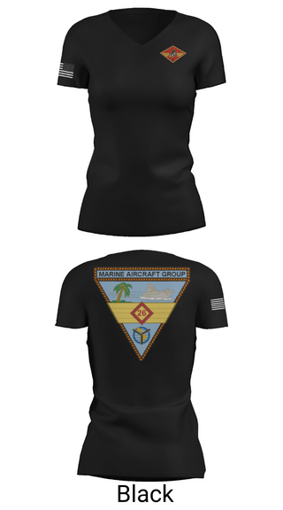 Womens Short Sleeve Vneck Shirt, 2nd MAW, , Teamtime, Team time, sublimation, custom sports apparel, team uniforms, spirit wear, spiritwear, sports uniforms, custom shirts, team store, custom team store, fundraiser sports, apparel fundraiser