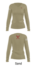 355 CES 91493290 Women's Long Sleeve V-neck Shirt - 97