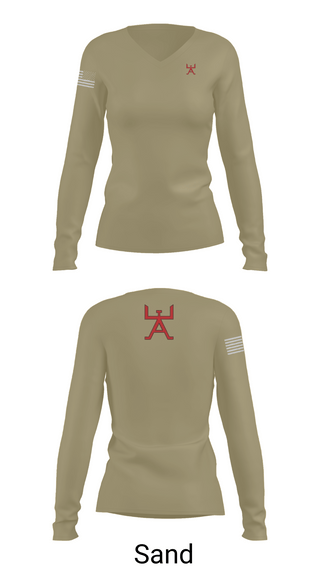 Womens Long Sleeve Vneck Shirt, 355 CES, Air Force, Teamtime, Team time, sublimation, custom sports apparel, team uniforms, spirit wear, spiritwear, sports uniforms, custom shirts, team store, custom team store, fundraiser sports, apparel fundraiser