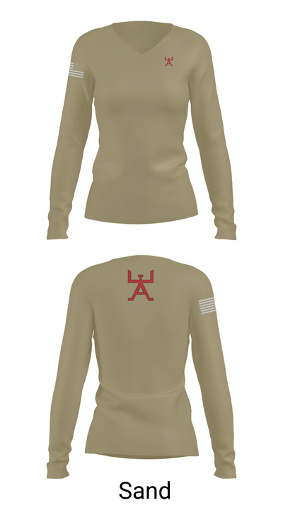 355 CES 91493290 Women's Long Sleeve V-neck Shirt - 97