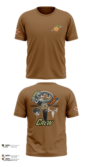 Old School Cotton Feel Shirt, Seminole / Orange Crew, , Teamtime, Team time, sublimation, custom sports apparel, team uniforms, spirit wear, spiritwear, sports uniforms, custom shirts, team store, custom team store, fundraiser sports, apparel fundraiser