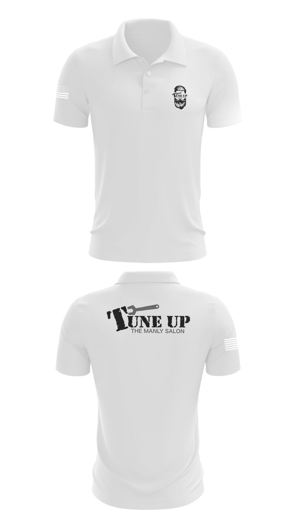 Short Sleeve Performance Polo, Tune Up The Manly Salon, , Teamtime, Team time, sublimation, custom sports apparel, team uniforms, spirit wear, spiritwear, sports uniforms, custom shirts, team store, custom team store, fundraiser sports, apparel fundraiser