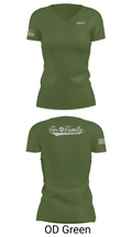 For The Family 85237509 Women's Short Sleeve V-neck Shirt - 46