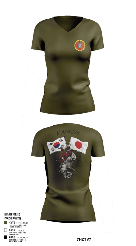 Womens Short Sleeve Vneck Shirt, 3/11 Mayhem, , Teamtime, Team time, sublimation, custom sports apparel, team uniforms, spirit wear, spiritwear, sports uniforms, custom shirts, team store, custom team store, fundraiser sports, apparel fundraiser
