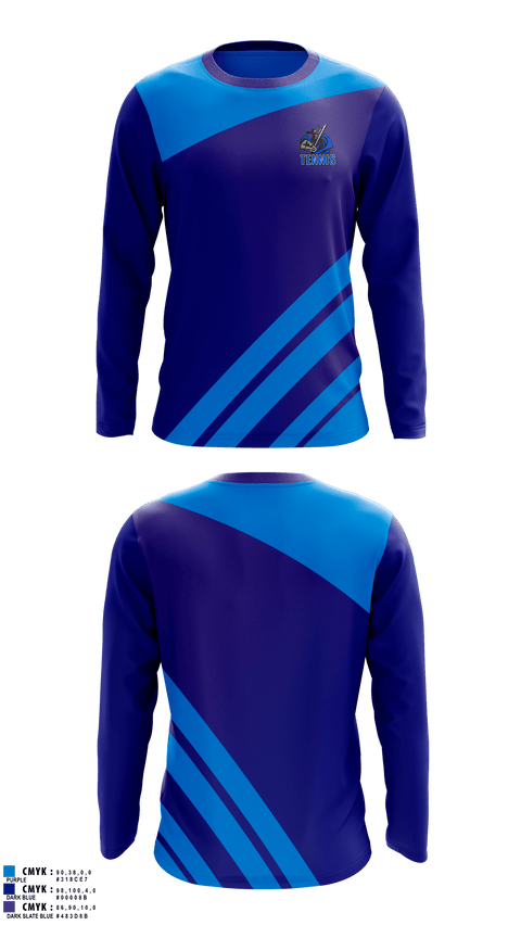 Long Sleeve Performance Shirt, ST. THOMAS MORE, Tennis, Teamtime, Team time, sublimation, custom sports apparel, team uniforms, spirit wear, spiritwear, sports uniforms, custom shirts, team store, custom team store, fundraiser sports, apparel fundraiser
