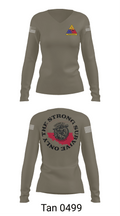 261st BSC CAVEMAN PLT 28746409 Women's Long Sleeve V-neck Shirt - 77
