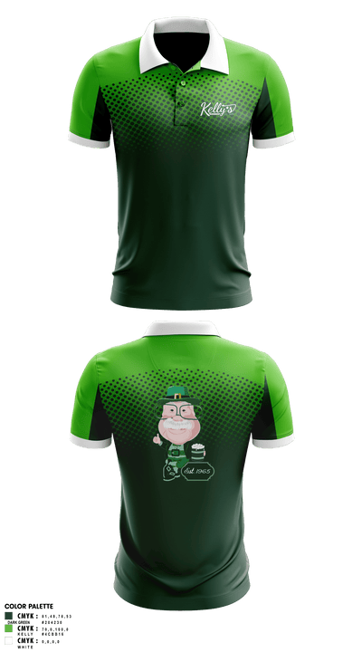 Kelly’s Irish Pub 62324000 Short Sleeve Performance Polo - 1