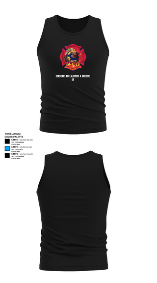 Tank Top, Engine 40 Ladder 4 Medic 19, , Teamtime, Team time, sublimation, custom sports apparel, team uniforms, spirit wear, spiritwear, sports uniforms, custom shirts, team store, custom team store, fundraiser sports, apparel fundraiser