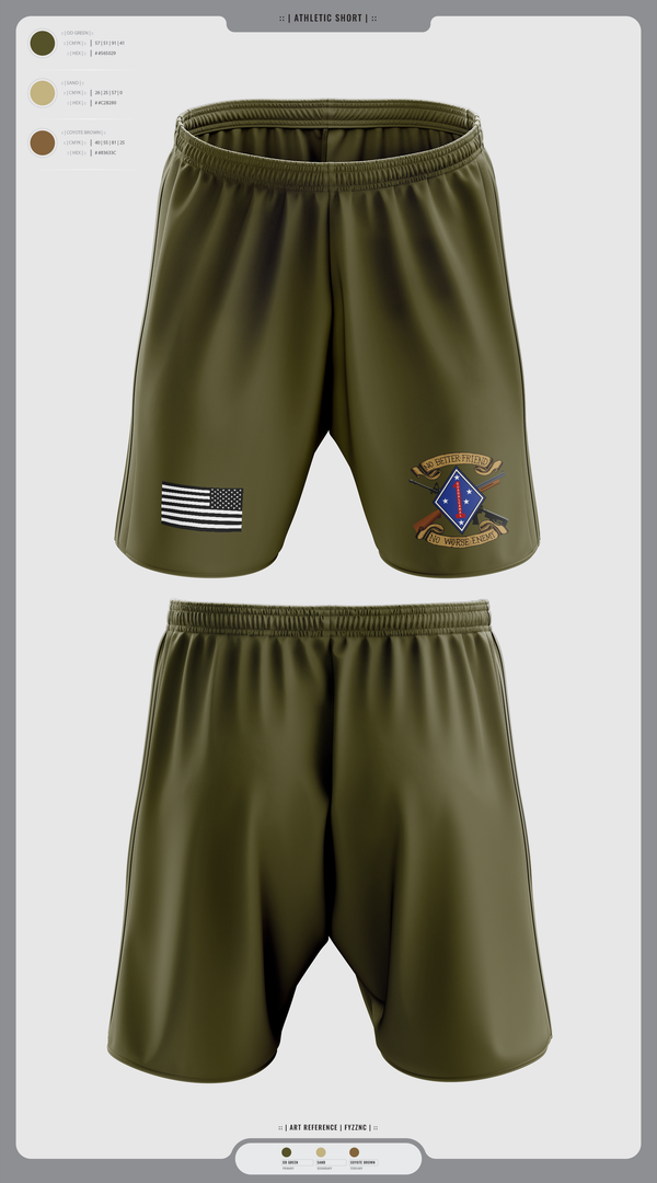 Athletic Shorts With Pockets, 1LAR, Marines, Teamtime, Team time, sublimation, custom sports apparel, team uniforms, spirit wear, spiritwear, sports uniforms, custom shirts, team store, custom team store, fundraiser sports, apparel fundraiser