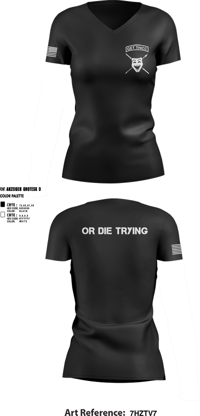 THICC BOIZ 20843626 Women's Short Sleeve V-neck Shirt - 2