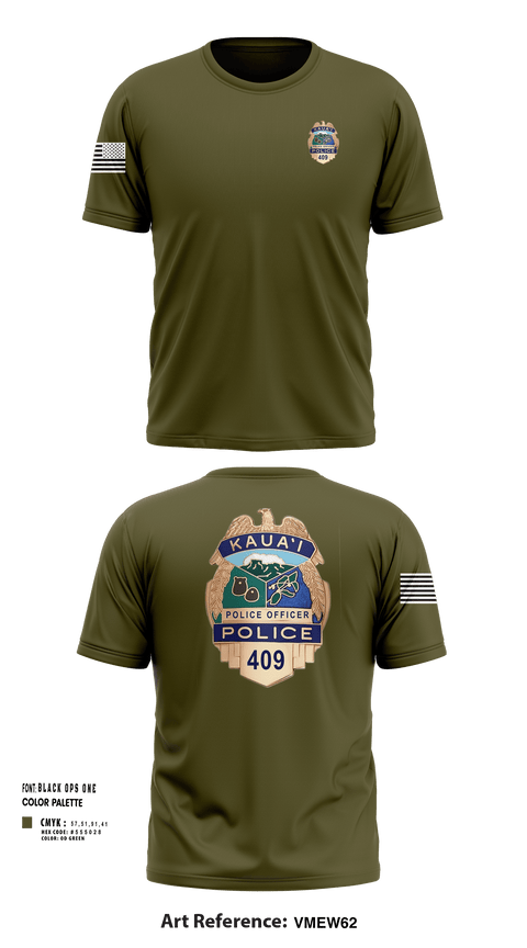 Short Sleeve Performance Shirt, KAUAI POLICE DEPT, , Teamtime, Team time, sublimation, custom sports apparel, team uniforms, spirit wear, spiritwear, sports uniforms, custom shirts, team store, custom team store, fundraiser sports, apparel fundraiser