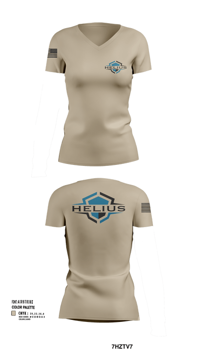 Helius Women's Short Sleeve V-neck Shirt - 4