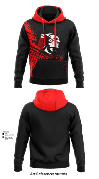 Hoodie, EPC Warriors Tennis, Tennis, Teamtime, Team time, sublimation, custom sports apparel, team uniforms, spirit wear, spiritwear, sports uniforms, custom shirts, team store, custom team store, fundraiser sports, apparel fundraiser