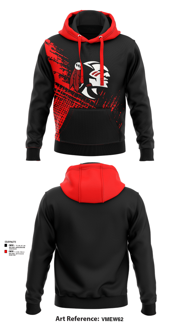 Hoodie, EPC Warriors Tennis, Tennis, Teamtime, Team time, sublimation, custom sports apparel, team uniforms, spirit wear, spiritwear, sports uniforms, custom shirts, team store, custom team store, fundraiser sports, apparel fundraiser